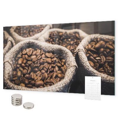 Tableau magnétique mural Sachets de café