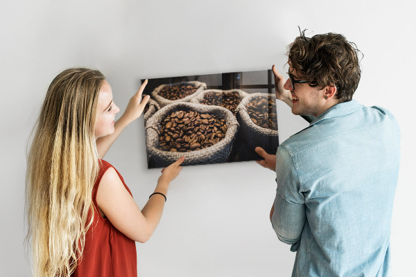 Tableau magnétique mural Sachets de café