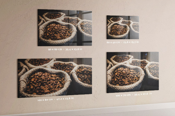 Tableau magnétique mural Sachets de café