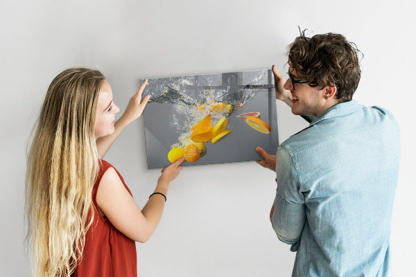 Tableau magnétique mural Agrumes dans l'eau