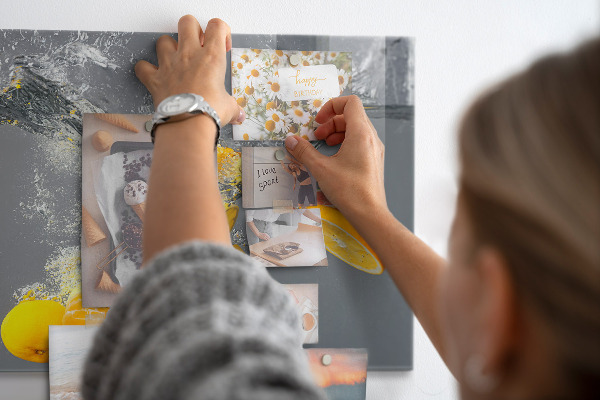 Tableau magnétique mural Agrumes dans l'eau