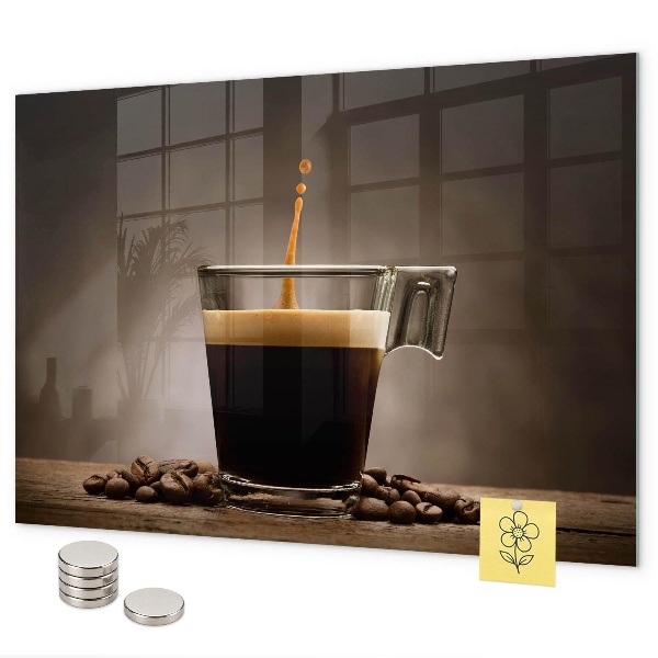 Tableau magnétique Une tasse de café