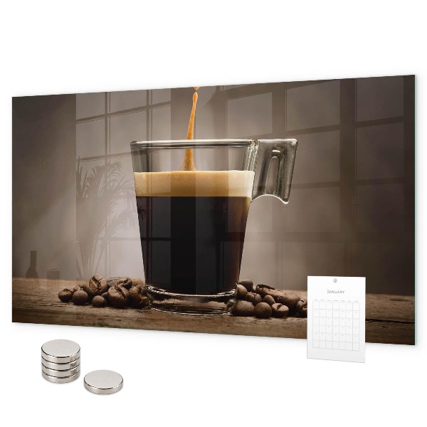 Tableau magnétique Une tasse de café