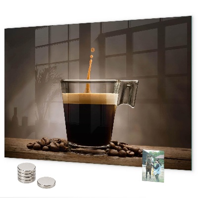 Tableau magnétique Une tasse de café