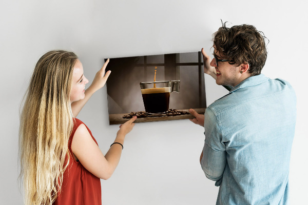Tableau magnétique Une tasse de café