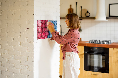 Tableau magnétique mural Myrtilles et framboises