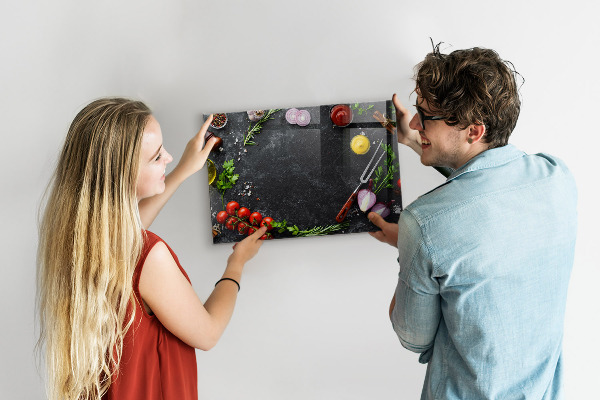 Tableau magnétique mural Légumes sur le comptoir