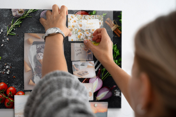 Tableau magnétique mural Légumes sur le comptoir