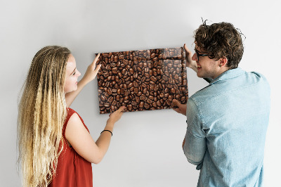 Tableau magnétique mural Café en grains