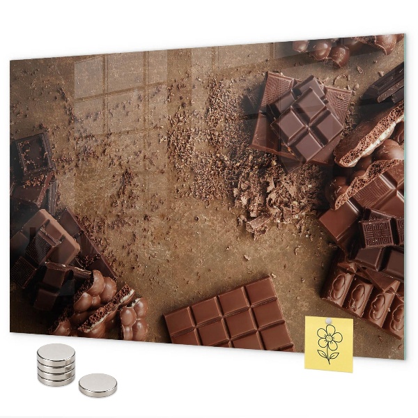 Tableau magnétique barres chocolatées