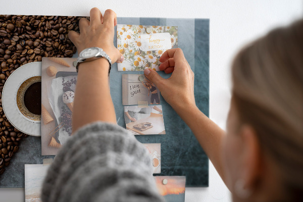 Tableau magnétique mural Une tasse de café