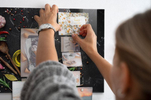 Tableau magnétique Épices sur le comptoir