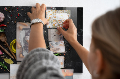 Tableau magnétique Épices sur le comptoir