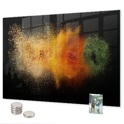 Tableau magnétique mural Épices renversées