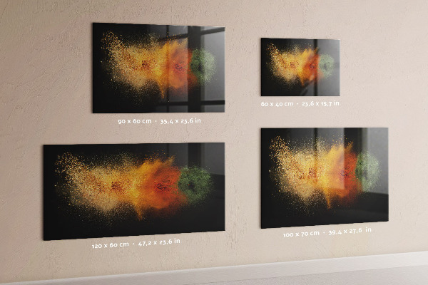 Tableau magnétique mural Épices renversées
