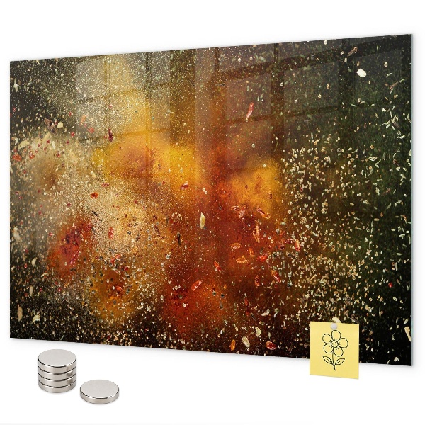 Tableau magnétique Abstraction des épices