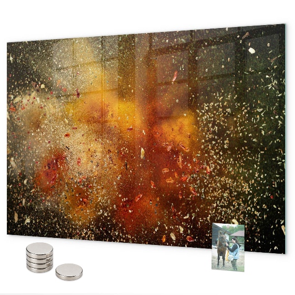 Tableau magnétique Abstraction des épices