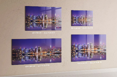 Tableau magnétique New York la nuit
