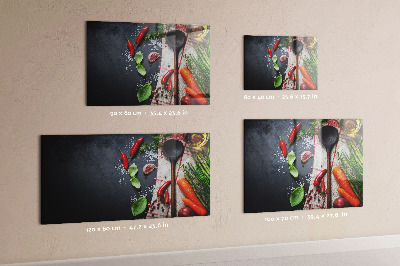 Tableau magnétique mural Légumes