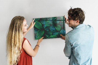 Tableau magnétique mural Feuilles de la nature