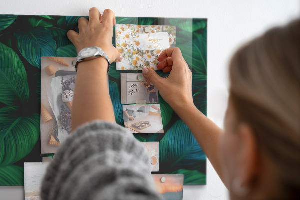 Tableau magnétique mural Feuilles de la nature