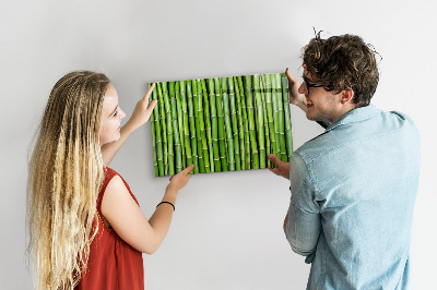 Tableau magnétique mural Mur en bambou