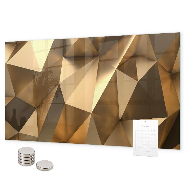 Tableau magnétique Triangles abstraits