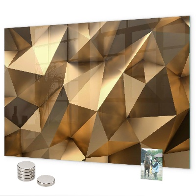 Tableau magnétique Triangles abstraits
