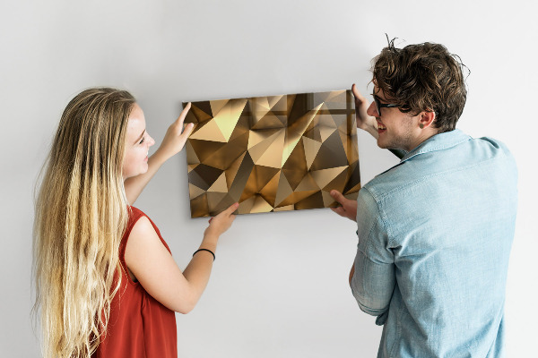 Tableau magnétique Triangles abstraits