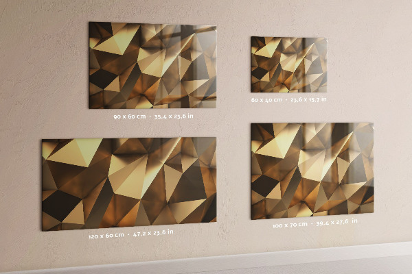 Tableau magnétique Triangles abstraits