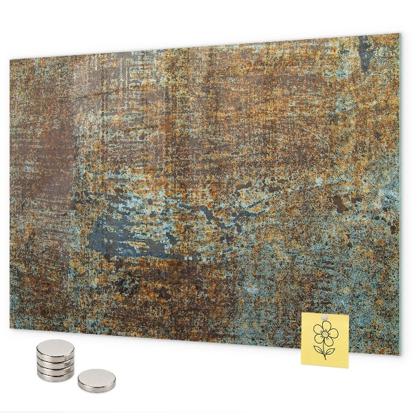 Tableau magnétique mural Rouille sur métal