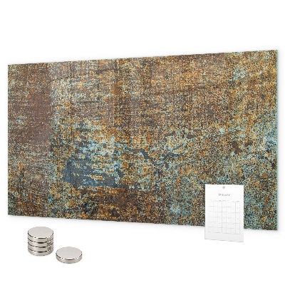 Tableau magnétique mural Rouille sur métal