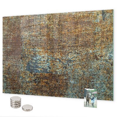 Tableau magnétique mural Rouille sur métal