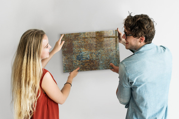 Tableau magnétique mural Rouille sur métal