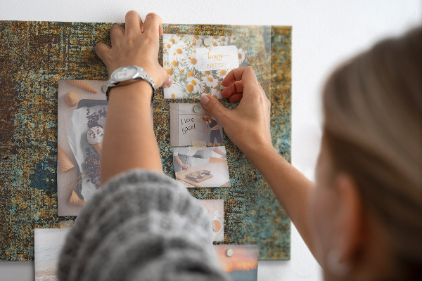 Tableau magnétique mural Rouille sur métal