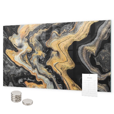 Tableau magnétique marbre doré