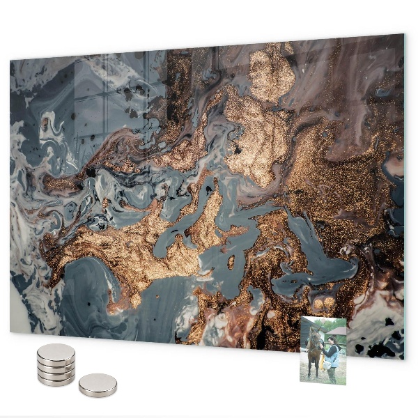 Tableau magnétique marbre décoratif