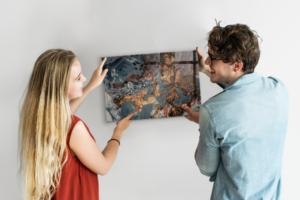Tableau magnétique marbre décoratif