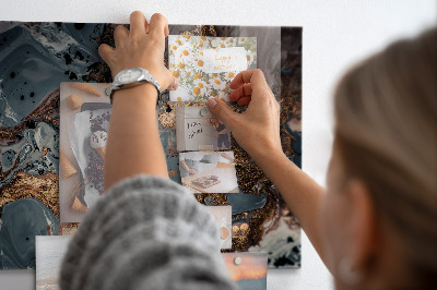 Tableau magnétique marbre décoratif