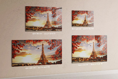 Tableau magnétique mural Tour Eiffel