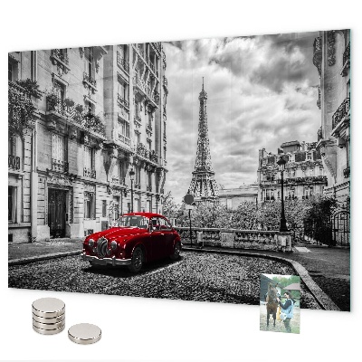 Tableau magnétique Vieille ville automobile