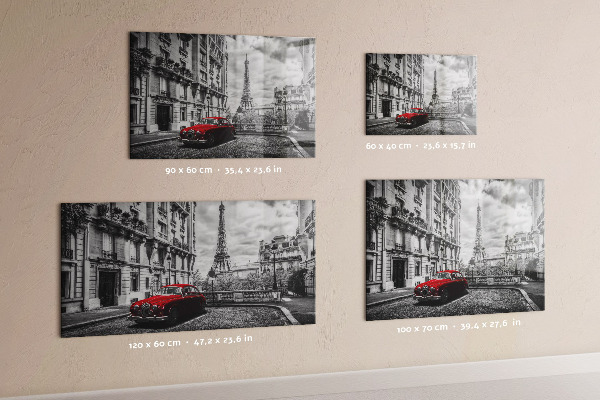 Tableau magnétique Vieille ville automobile