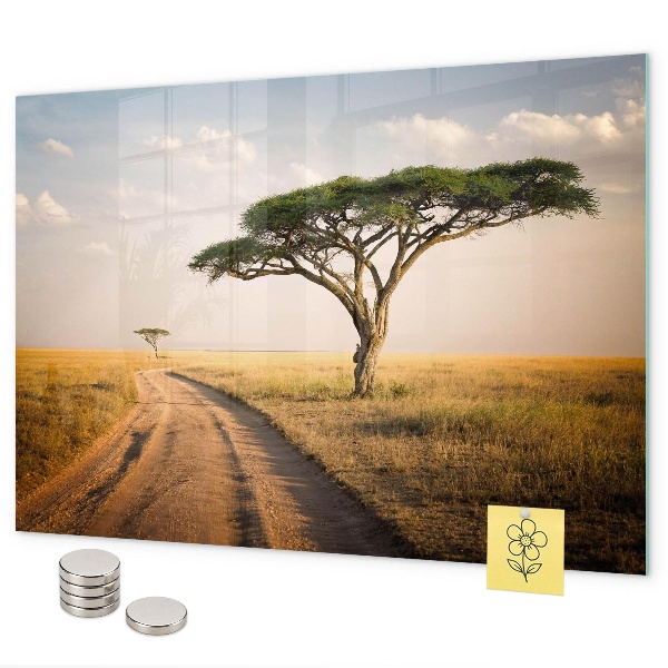 Tableau magnétique mural paysage africain