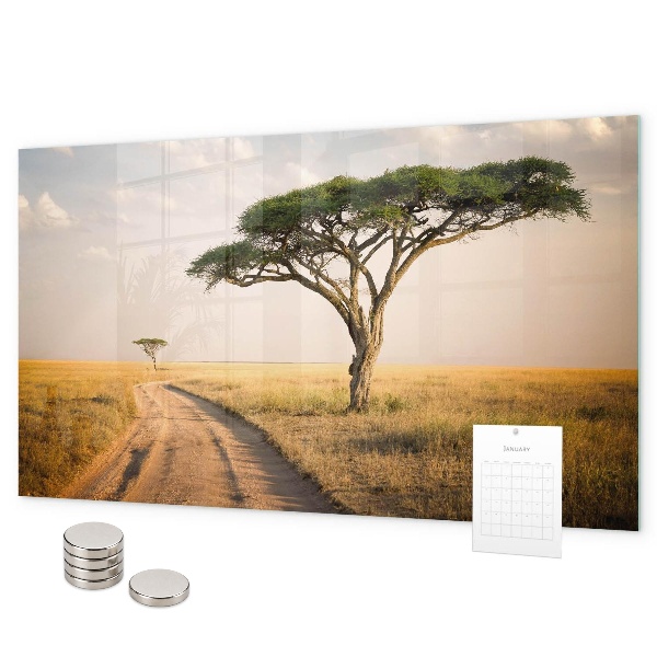 Tableau magnétique mural paysage africain