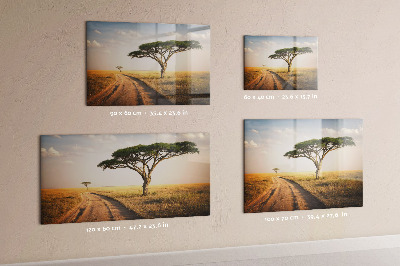Tableau magnétique mural paysage africain