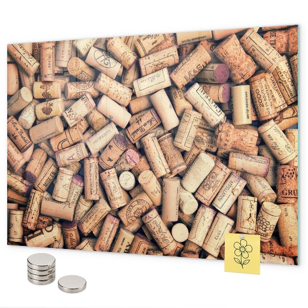 Tableau magnétique bouchons de vin