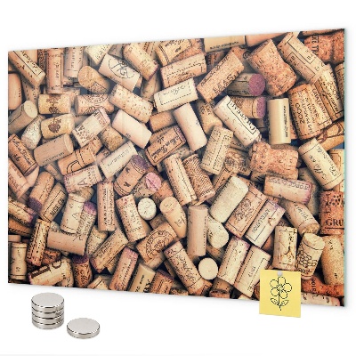 Tableau magnétique bouchons de vin