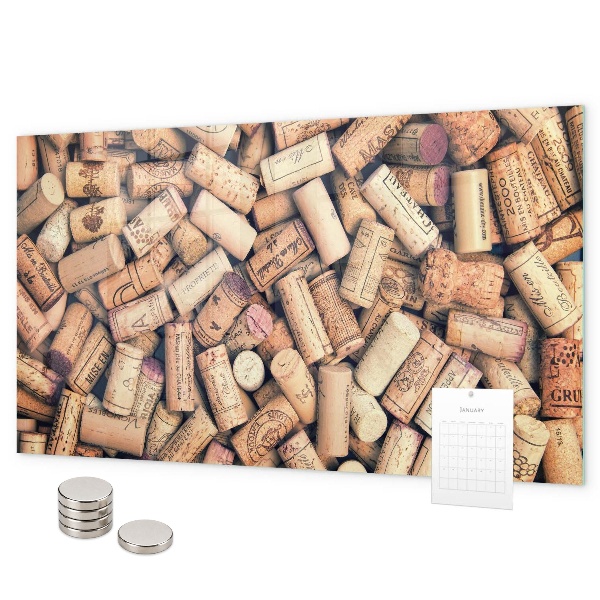 Tableau magnétique bouchons de vin