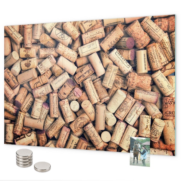 Tableau magnétique bouchons de vin