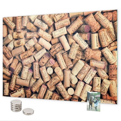 Tableau magnétique bouchons de vin